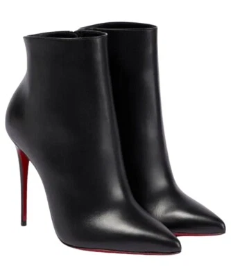 Christian Louboutin So Kate 85 Stiletto Leather Ankle Boots Bootie Black 35.5 - Image 1 of 4