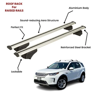 2 Pcs Silver Cross Bars for LAND ROVER DISCOVERY SPORT SUV 2014-2019 - Picture 1 of 8