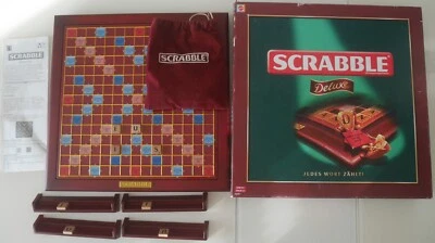 INNEN TOP: SCRABBLE  DE LUXE! DIE BESTE Ausgabe des Klassikers! VOLLSTÄNDIG! - Bild 1 von 4
