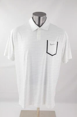 Polo de bolsillo de golf Nike blanco para hombre varias tallas nuevo con etiquetas 585827 100 Foto 1 de 4