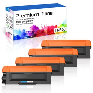 1-4 TN660 Toner Cartridge for Brother DCP-L2500D L2520DW HL-L2320D L2360DW TN630 - Picture 1 of 27
