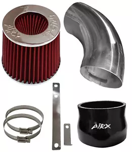 BLACK RED AirX Racing Air intake kit for 1998-2005 BMW E46 323 325 328 330 - Foto 1 di 2