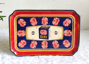 Vintage Lipton Tea Ruby Dust Advertising Tin Tray Retro Farm Decor Boho TR189 - Picture 1 of 6