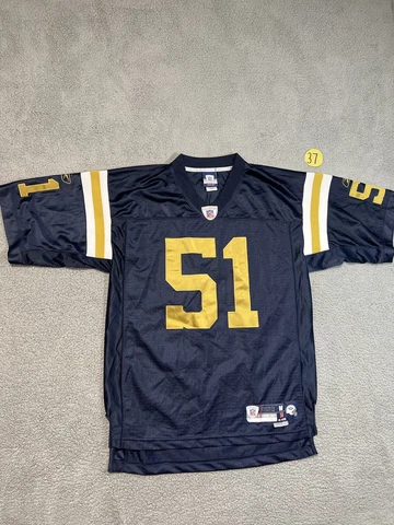Reebok Throwback Jonathan Vilma #51 New York Titans Jets Jersey Mens M Cover