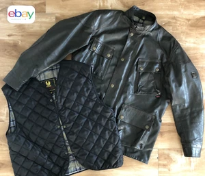 Belstaff PANTHER 1966 giacca di pelle + Inliner, nero antico, taglia 3XL - Foto 1 di 24