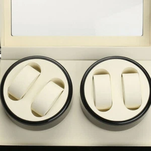 Caricatore per orologi 4+0 orologi watch winder box scatola per orologi automatici legno nero - Foto 1 di 8