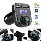 UK Car Wireless Bluetooth FM Transmitter MP3 Player USB Charger Car Fast Adapter