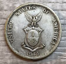 1944-S Philippines 50 Fifty Centavos Silver Coin (G218)