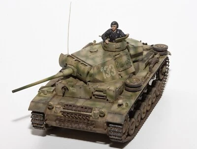 Panzer III Ausf. L WWII German Tank - PRO Built & Painted 1/48 Scale Model - Image 1 of 4