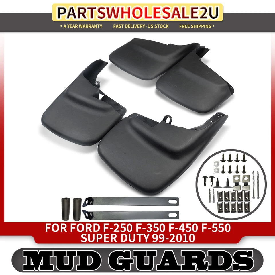 4x Protectores contra salpicaduras diestro y derecho para Ford F-250 F-350 F-450 F-550 SuperDuty F-450 F-550 Foto 1 de 4