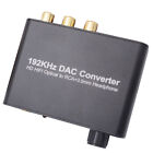 192KHz Digital Optical Coaxial Toslink to Analog Headphone HIFI DAC Converter