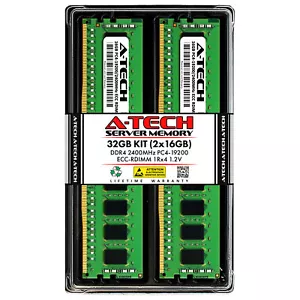 32GB 2x 16GB PC4-2400 RDIMM Supermicro X10SDV-F X10SRL-F X11SPL-F Memory RAM - Picture 1 of 3