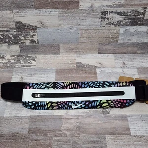 Nike Slim 3.0 Waist Pack Running Fanny Pack Belt Bag Stretch Rainbow NEW - Picture 1 of 10