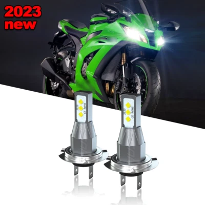 Faros LED H7 Fit Kawasaki ZX636 Ninja ZX-6R 2005-2006 2009-2015 ZX6R Foto 1 de 4