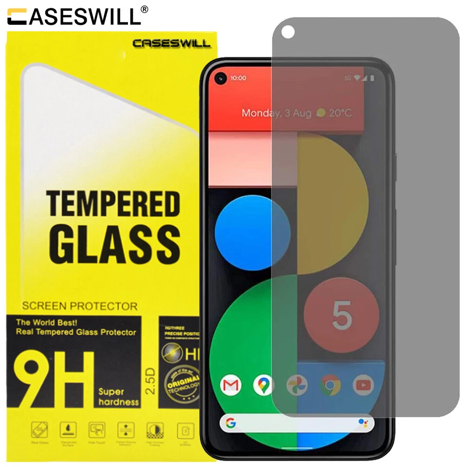 For Google Pixel 10 9a 8a 8 7a 9 Pro XL Tempered Glass Privacy Screen Protector - Image 1 of 4