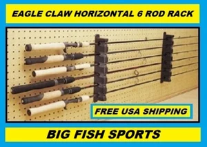 EAGLE CLAW HORIZONTAL 6 ROD RACK Fishing Rod Holder FREE USA SHIPPING! #ARRH - Picture 1 of 4