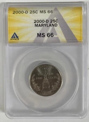 ANASC 2000 D Maryland MS66 Quarter - Image 1 of 2