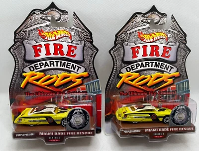 Hot Wheels Fire Rods Serie 2 Miami Dade Fire Dept. Purple Passion (2)  Foto 1 de 4