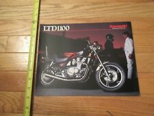 Kawasaki motorcycle LTD1100 1984 Vintage Dealer Sales Brochure