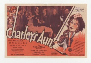 Charleys Tante Al Christie Original Movie Herald 1930 - Bild 1 von 2