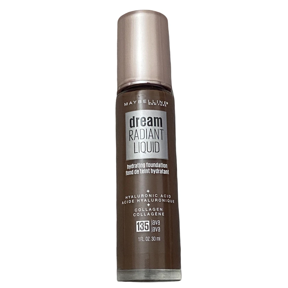 Maybelline Dream Radiant Liquid Hydrating Foundation Java 135 1fl Oz Hyaluronic