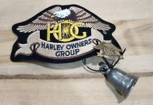 Harley Davidson Owners Group HOG Patch, Pin & Gremlin Bell Gift Set NEW - Picture 1 of 10