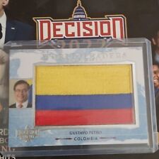 Gustavo Petro Colombia Decision 2022 SILVER FOIL WORLD LEADERS FLAG PATCH #WL58