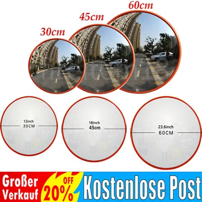 DAYPLUS® Konvexspiegel für Garage und Einfahrt Weitwinkel-Blickwinkel, gebogener Sicherhe