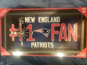 NWT-À CLOCK!!-NEW ENGLAND PATRIOTS #1 - FAN! HANG IT OR STAND-FULL PLATE SIZE - Picture 1 of 6