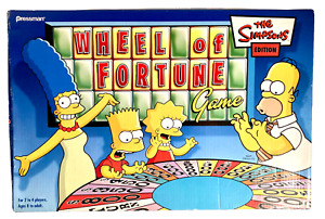 The Simpsons Wheel of Fortune Board Game 2004 Pressman 99% Complete