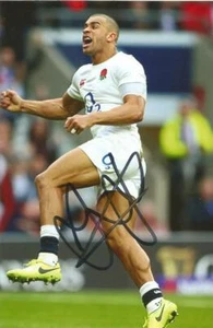 BATH & ENGLAND RUGBY UNION: JONATHAN JOSEPH SIGNED 6x4 ACTION PHOTO + COA - Bild 1 von 1