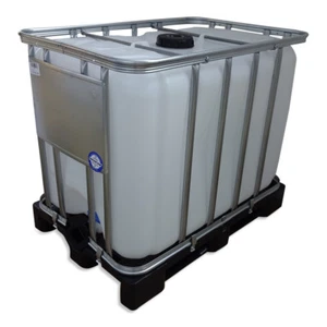 600 L IBC Container Wassertank Frisch-Brauchwassertank natur + Ausgießer NEUWARE - Bild 1 von 4