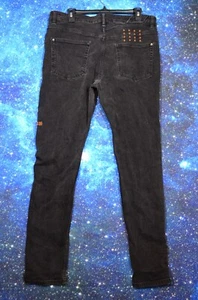 Ksubi Chitch Jeans Herren 38x32 Slim Fit Schwarz Denim Blau Flasche Hose Maße 34x31 - Bild 1 von 11
