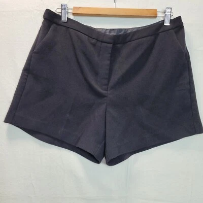 F&F Smart Shorts Women Size 12 Black Zip Smart Elegant Shorts Skirt - Image 1 of 4