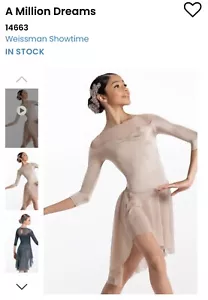Weissman A Million Dreams Lyrical/Ballet Light Tan Dance Costume - Adult Medium - Picture 1 of 5