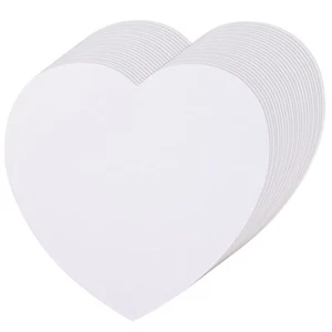 150 Pcs Large Heart Paper Cutouts White Heart Shapes Paper Cut Out Valentines... - Picture 1 of 7