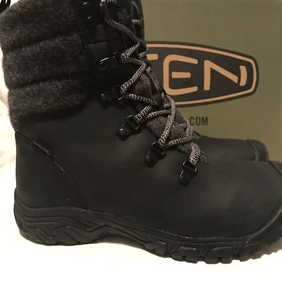 NEW KEEN Women’s Size 10 M Greta Waterproof Insulated Boots 1026596 Black/Wool - Image 1 of 4