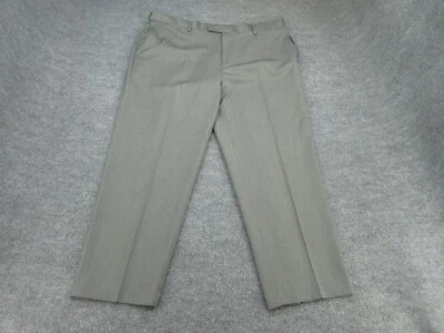 Nuevo con etiquetas Pantalones Saddlebred Para Hombres 42x29 Gris Recto Cómodo Cintura Pantalones NUEVAS Etiquetas Foto 1 de 4