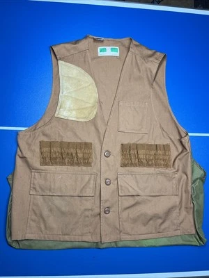 Game Winner Sportswear Men’s Vintage Duck Brown Outdoor Hunting Shooting Vest - Image 1 of 4
