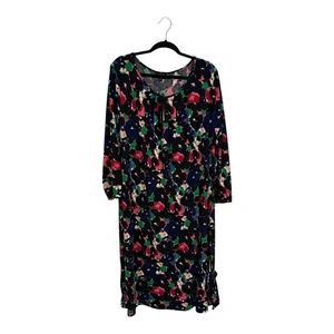 Talbots Übergröße Midikleid geblümt gefüttert mit Gürtel skurril romantisch Gr. 3X - Bild 1 von 7