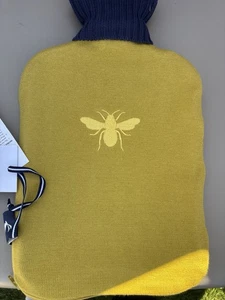 🌟Joules Bee Hot Water Bottle & Cover, Antique Gold, New🌟 - Picture 1 of 5