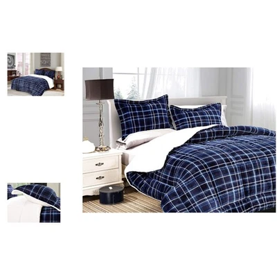 Softest, Coziest Heavy Weight Plaid Pattern Micromink Sherpa-Backing  Quality... - Image 1 of 4