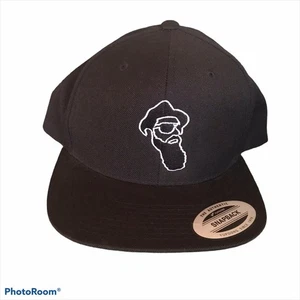 New Real Bearded Men black snapback hat baseball cap The Classics - Picture 1 of 4