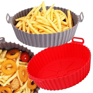 Air Fryer Silicone Liners Pot for 3-5QT 2Pack Reusable Silicone Air Fryer Lin... - Picture 1 of 6