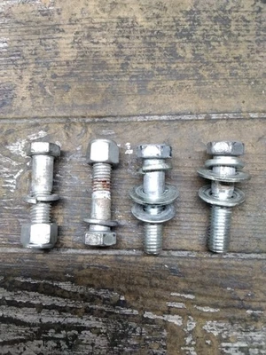 08 Harley Davidson Electra Glide Ultra Classic Rear Shock Bolts Hardware BR-696 - Image 1 of 4