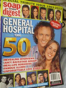 SOAP OPERA DIGEST 2013 GENERAL HOSPITAL 50 YEARS TRISTAN ROGERS, GENIE FRANCIS - Picture 1 of 9