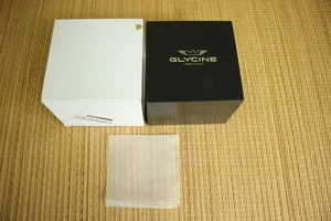 SWISS GLYCINE BLACK PRESENTATION DISPLAY GIFT STORAGE (NO WATCH) BOX CASE CHEST - Picture 1 of 6