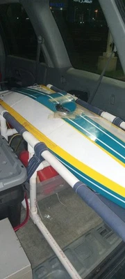 48" ZIPPKITS PRO-VEE RCBOAT, Modified ZENOAH ENGINE. BONZI, ENFORCER, 48in MONO  - Image 1 of 4