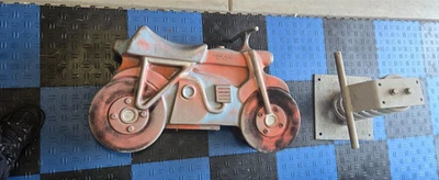 Vintage Parque Infantil Spring Ride SADDLE MATES Moto Juego Tiempo  Foto 1 de 4