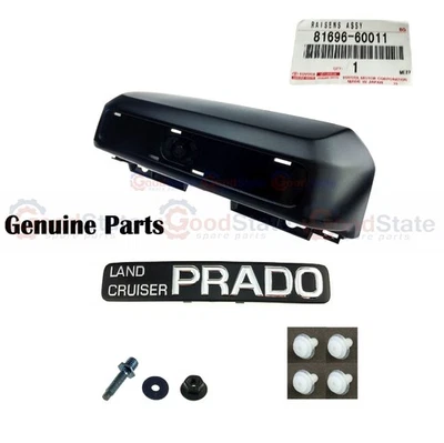 Genuine Toyota Prado 120 Series TRJ Rear Licence Plate Light Lamp Cover Kit - Image 1 of 4